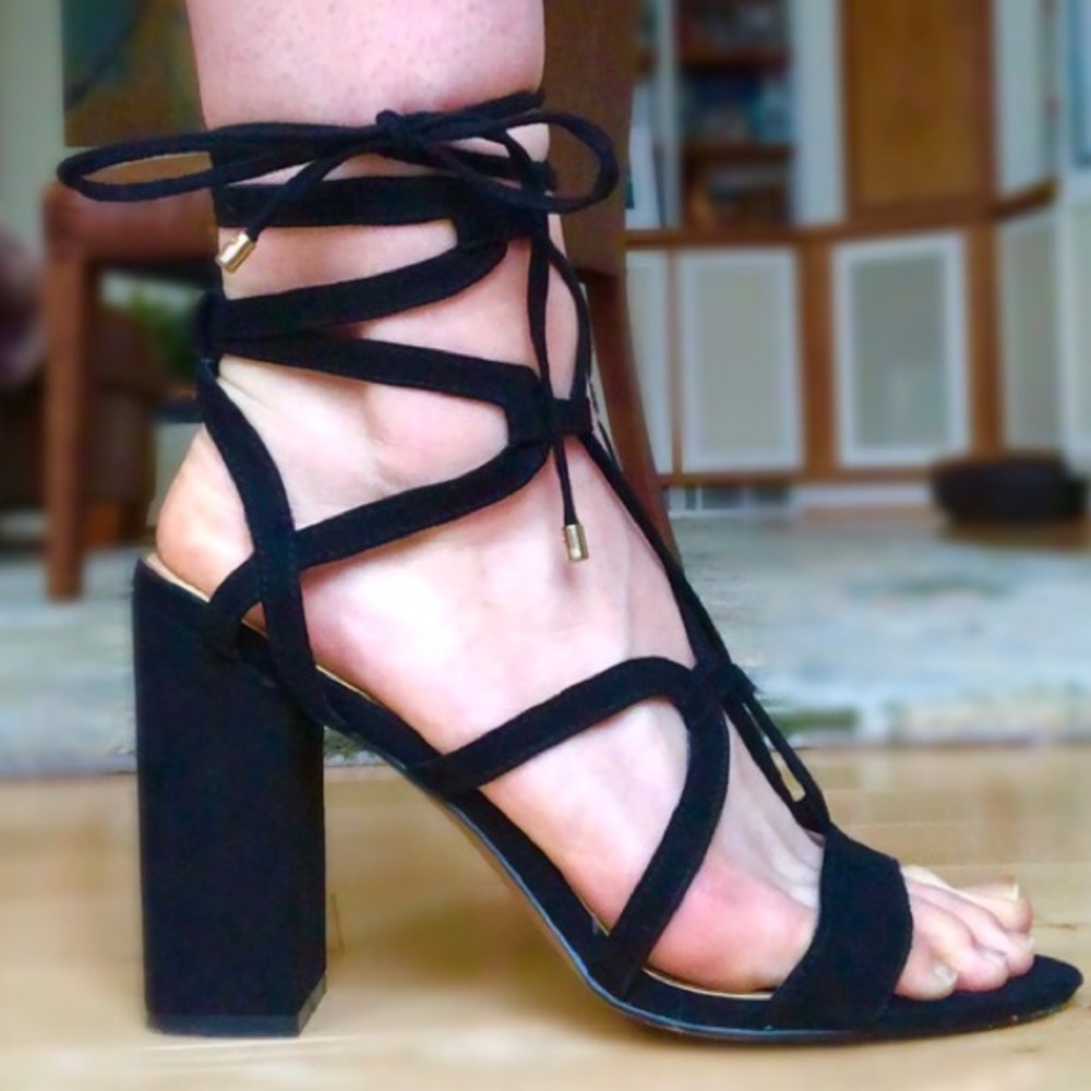LOFT Strappy Block Heels